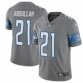 Nike Men & Women & Youth Lions 21 Ameer Abdullah Gray Color Rush Limited Jersey,baseball caps,new era cap wholesale,wholesale hats
